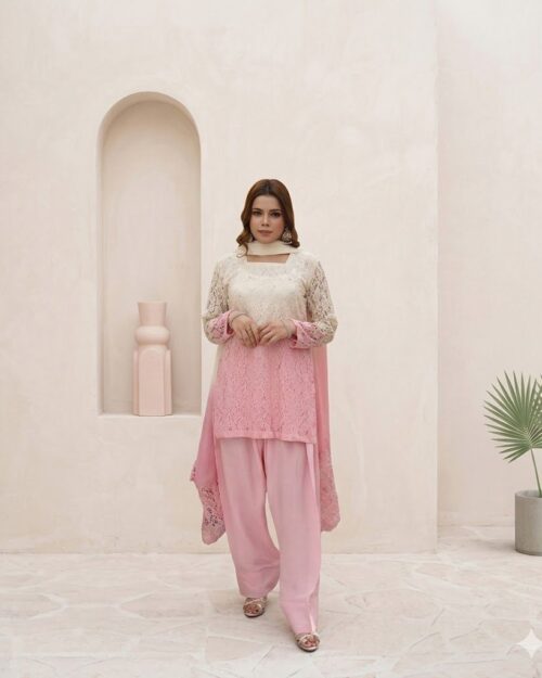 3 Piece Pink and white outfit